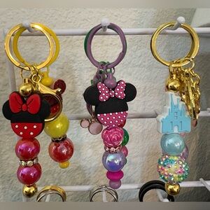 Handcrafted Beaded fun Keychain/ Purse Charm New